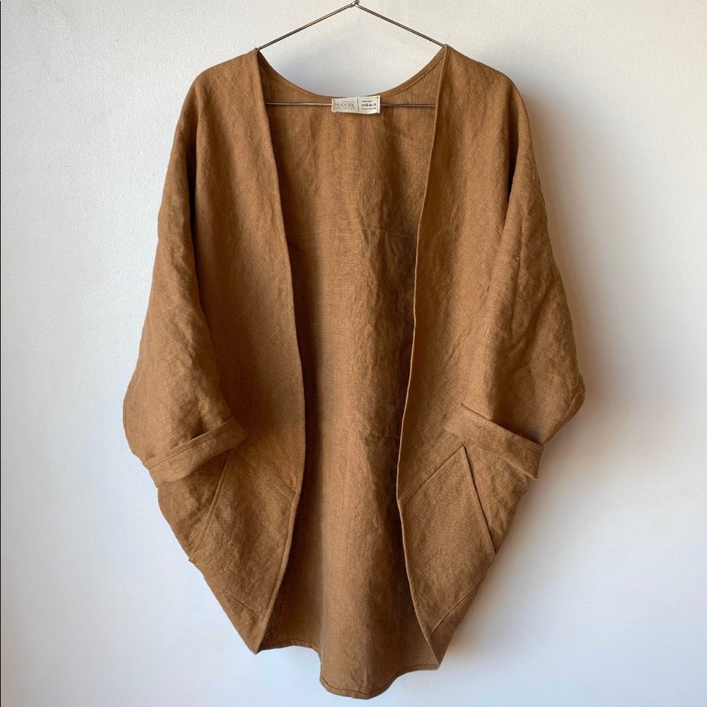 Maybe Etsy Collection Linen Kimono Wrap Handmade